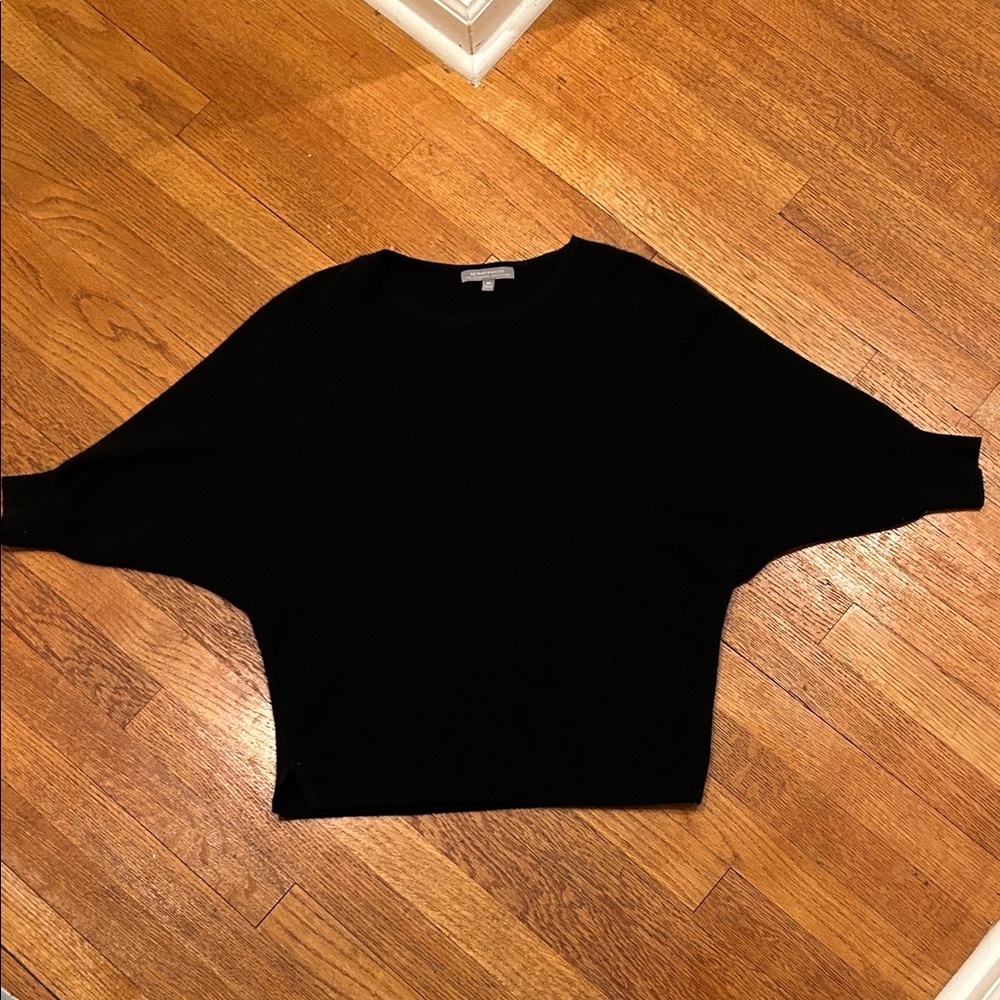 Neiman Marcus The Cashmere Collection Black Dolman Sleeve XS Sweater
